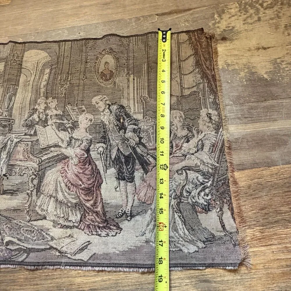 vtg woven tapestry wall hanging